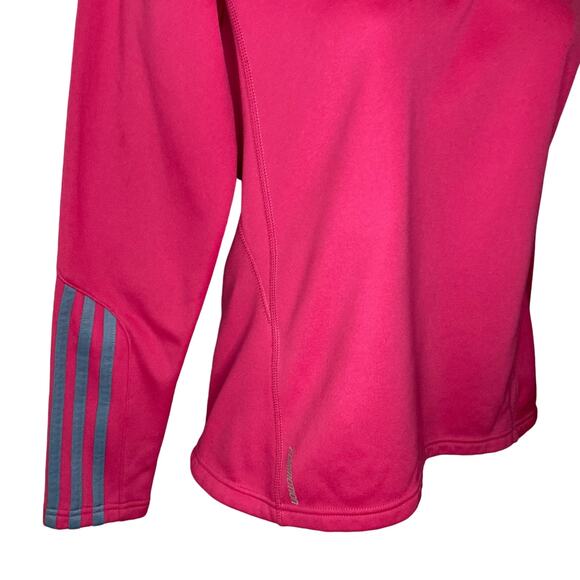 Adidas Formotion Climawarm Response Small 1/4 Zip Women’s Pink Fleece Pullover - Picture 15 of 16